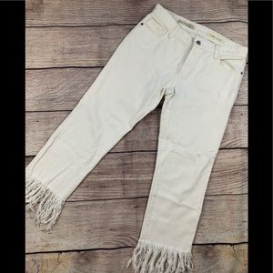 Women’s 27 Pilcro Anthropologie hyphen fray jeans